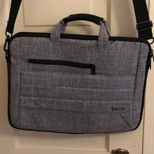 Grey laptop bag